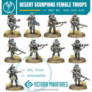 Desert Scorpions Modular Female Troops - Only-Games
