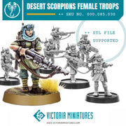 Desert Scorpions Modular Female Troops - Only-Games