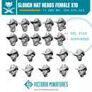 Slouch Hat Heads Female x10 - Only-Games