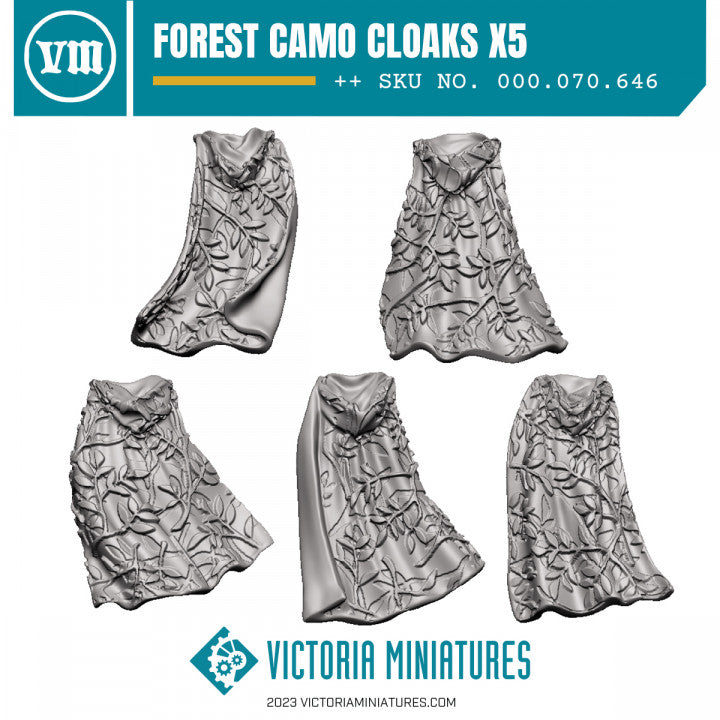 Forest Camo Cloaks x5 - Only-Games