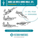 Bare Las Rifle Arms Male Remastered .STL