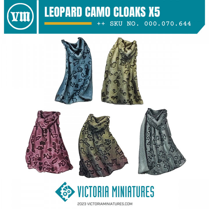 Leopard Camo Cloaks x5 - Only-Games