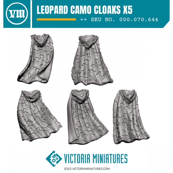 Leopard Camo Cloaks x5 - Only-Games