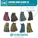 Leopard Camo Cloaks x5