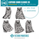 Leopard Camo Cloaks x5