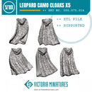 Leopard Camo Cloaks x5