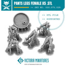 Van Diemen's World Devils Pants Legs Female x5 .STL