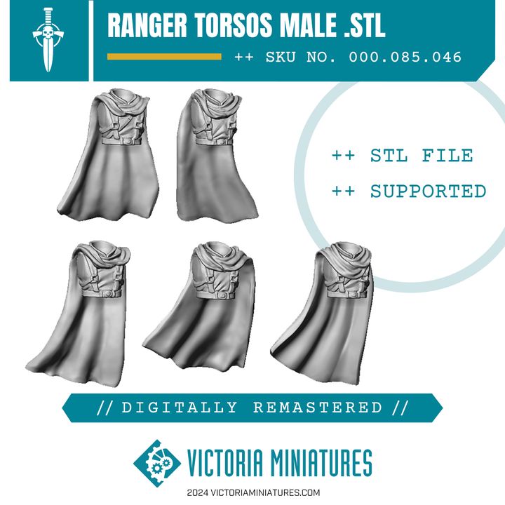 Ranger Torsos Male x5 Remastered - Only-Games