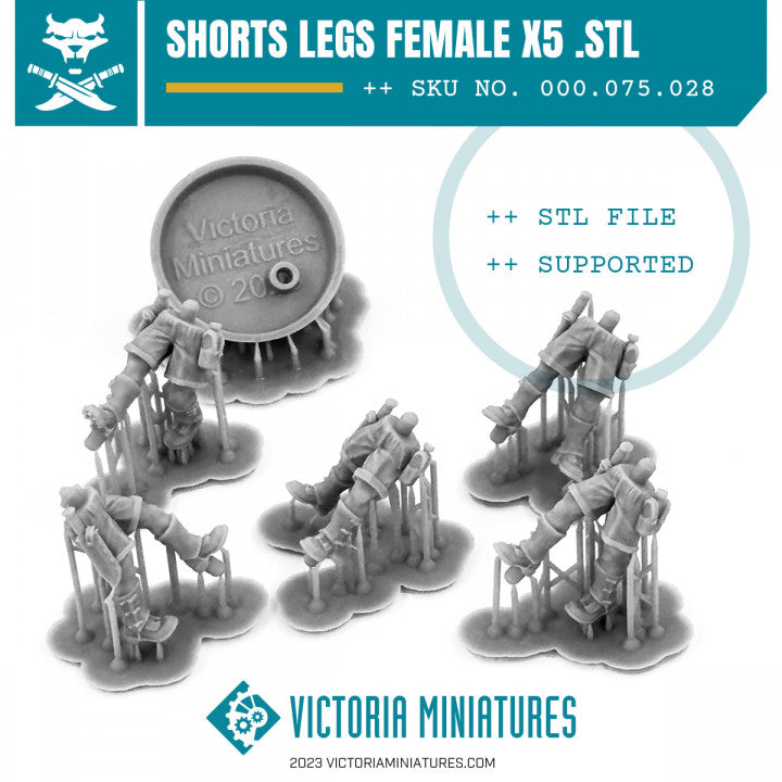 Shorts Legs Female x5 - Only-Games