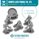 Shorts Legs Female x5