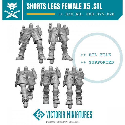 Shorts Legs Female x5 - Only-Games
