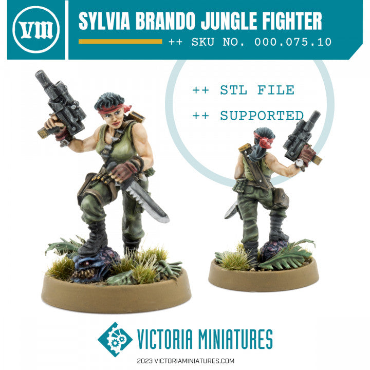 Sylvia Brando Jungle Fighter - Only-Games