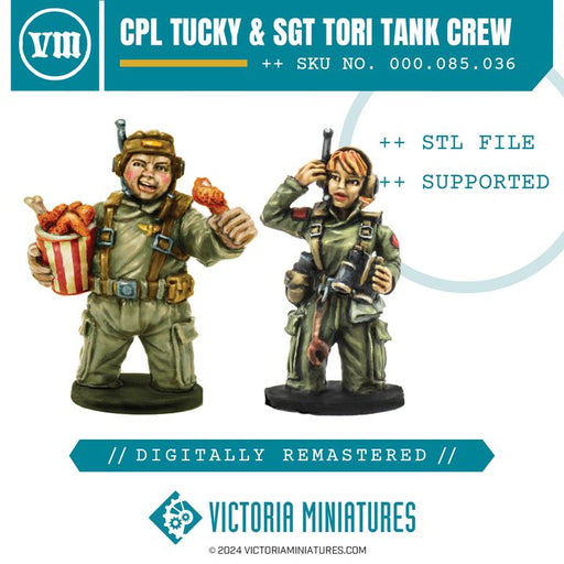 Cpl Tucky & Sgt Tori Tank Crew - Only-Games