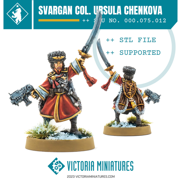 Ursula Chenkova Svargan Colonel .STL Download - Only-Games