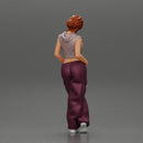 Chola girl Leaning On A Wall While Holding Her Legs Crossed - Only-Games