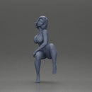 Naked woman sitting in short hair - Only-Games