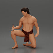 Sad man sitting pulls drowning girl from the ocean merge - Only-Games
