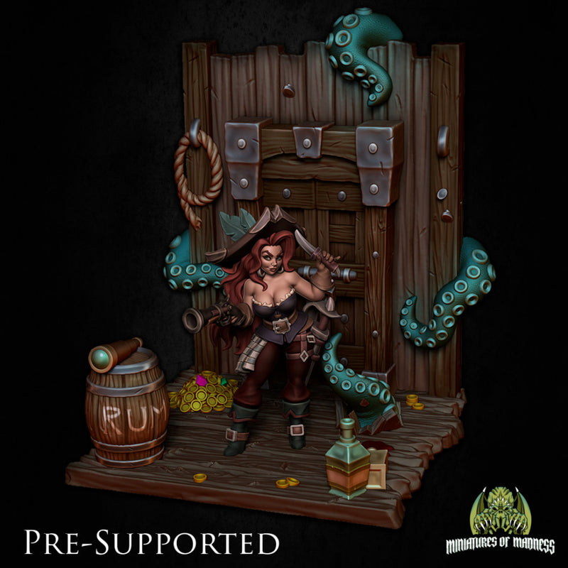 Pirate Scenery [PRE-SUPPORTED] Ship Tentacle Diorama - Only-Games