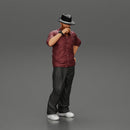 Young Gangster homie in Hat with beard Smoking Cigar - Only-Games