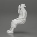 Gangster homie in cap backwards Sitting On the car And Smoking Cigar - Only-Games