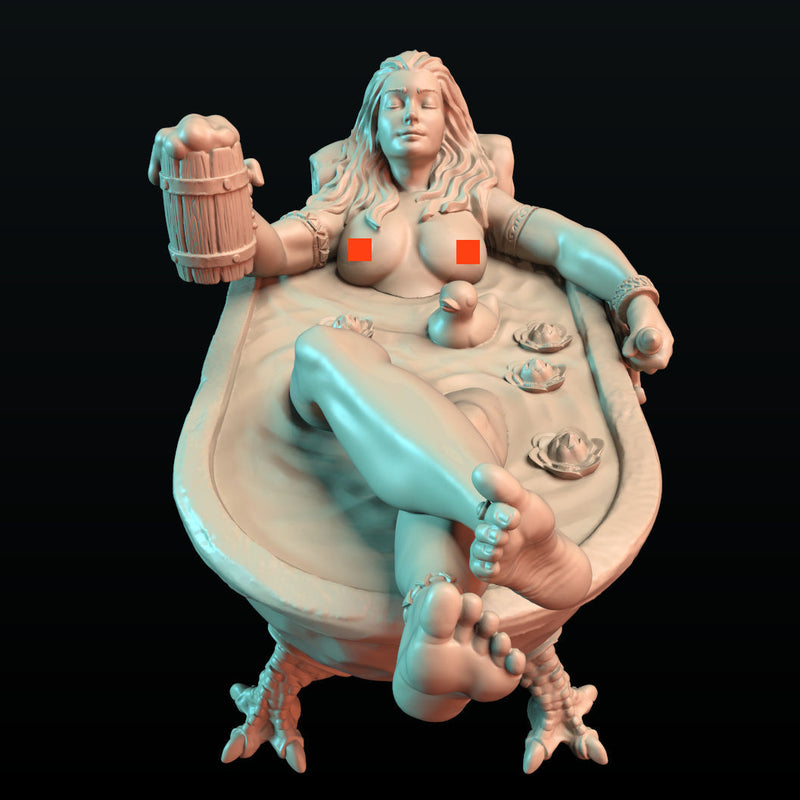 Auria the bathing warrior - 75 mm - NSFW version - Only-Games