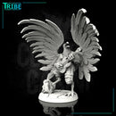 (0053) Male featherfolk birdman bard with guitar or liute - Only-Games