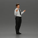 police detective standing with hands wide open - Only-Games