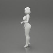 Naked Contented Attractive Elegant Stewardess Posing - Only-Games
