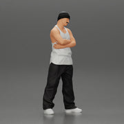 gangster homie arms crossed in hat - Only-Games