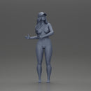 Naked girl standing in cap - Only-Games