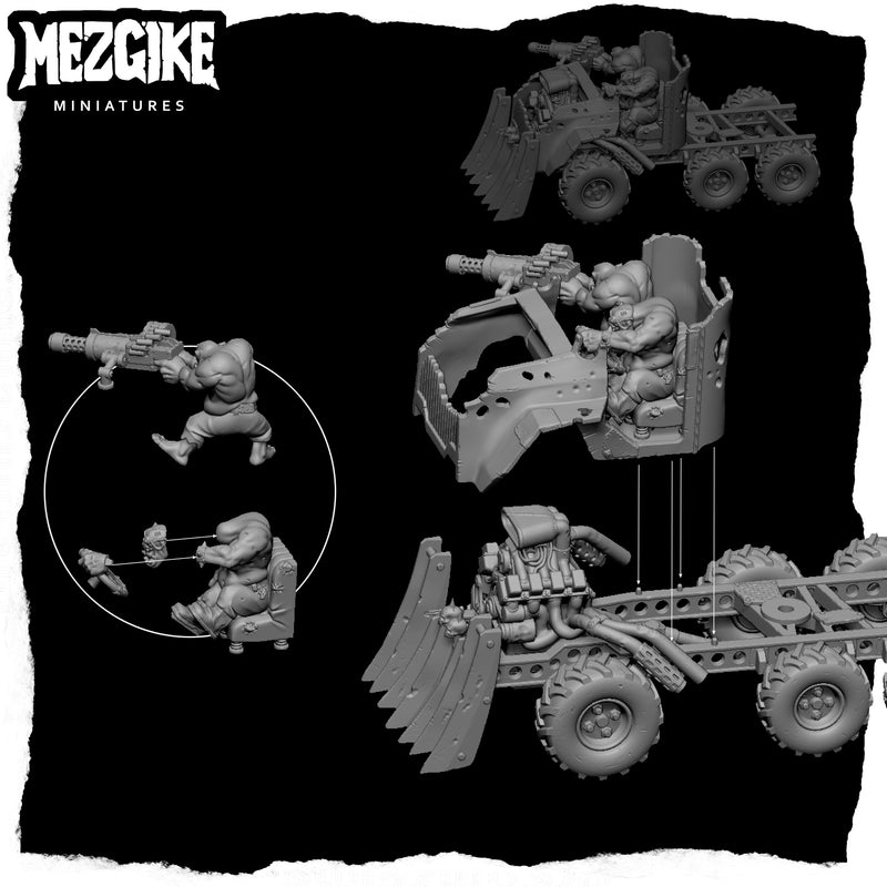 Orc scrap truck (physical miniature) - Only-Games