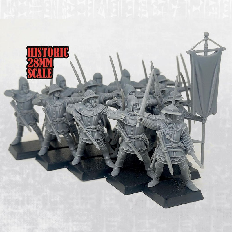 Archers on Foot - Complete Regiment - 28mm (Historic Scale) - Only-Games