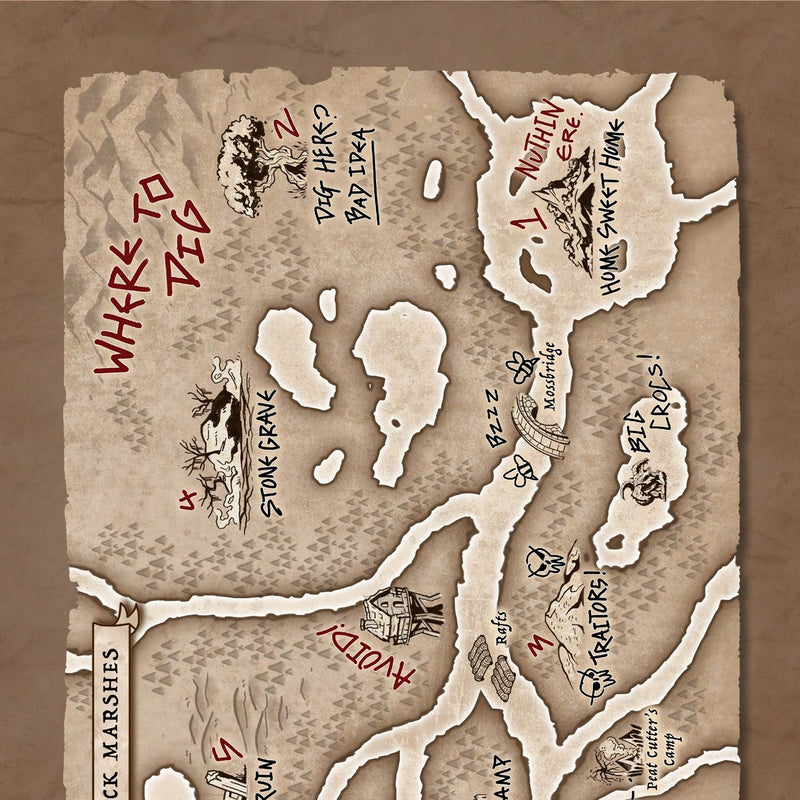 Marshes & Madlads 2: Terror of The Black Marshes Physical 5e Adventure Booklet - Only-Games