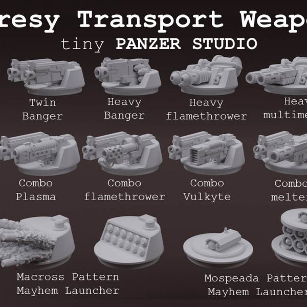 Heresy Transport Weapon Turrets - Only-Games