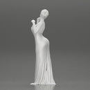 Fashion girl in a wedding dress robe posing - Only-Games