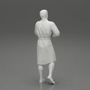 man in bathrobe standing - Only-Games