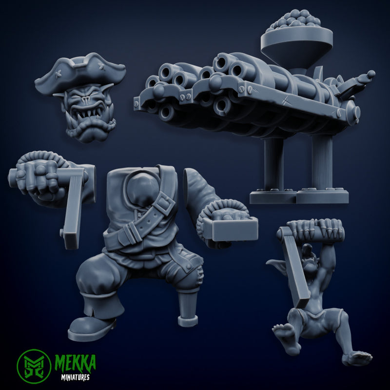 Orc Pirate Twin Gatling Gun - Only-Games
