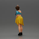 Fashionable Girl Wearing a Bra and shorts with Shirt Tied Around Her Hips - Only-Games