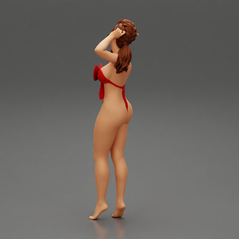 Sexy girl posing in sexy one piece - Only-Games