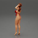 Sexy girl posing in sexy one piece - Only-Games