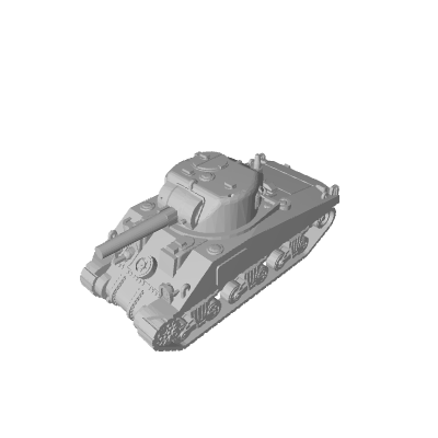 3D Printed 1/285 Sherman Tank (x10)