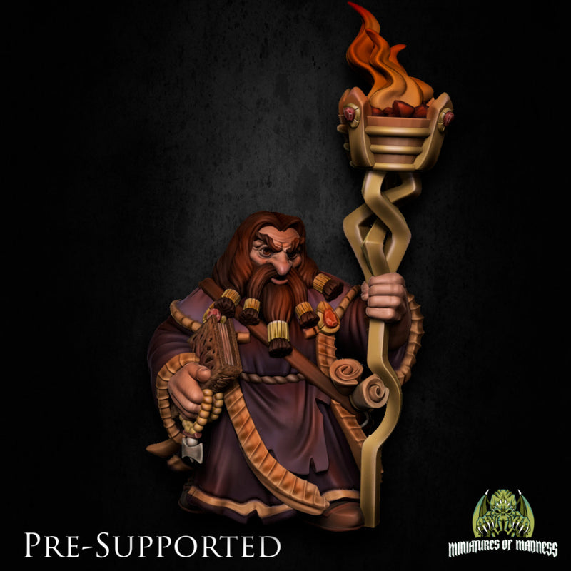 Tordrus Vadnir  [PRE-SUPPORTED]  Dwarf Wizard Cleric - Only-Games