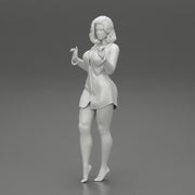Cute Woman Wearing Long Shirt while Posing - Only-Games
