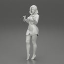 Cute Woman Wearing Long Shirt while Posing - Only-Games