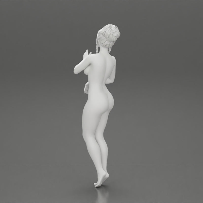 Naked woman standing in bathroom - Only-Games