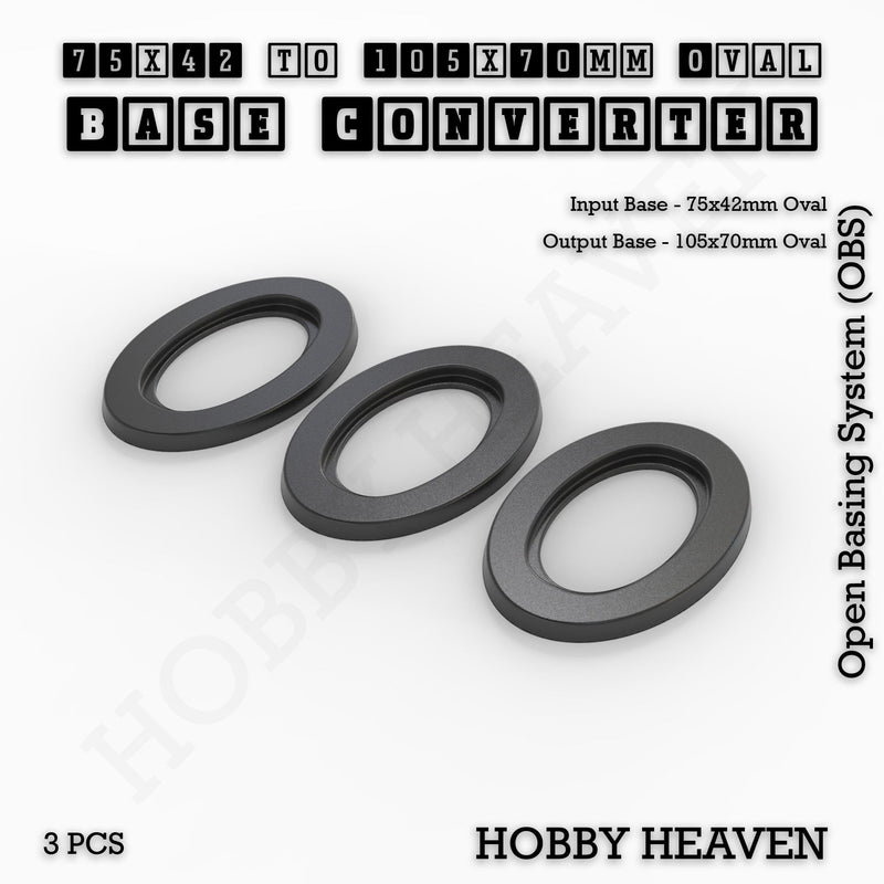 Oval To Oval Bases Size Converters 3d Print Full Range - Only-Games