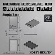 Rectangle Movement Trays | Cavalry & Monsters | 50×25-100×60mm | OBS System - Only-Games