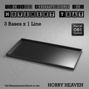 Rectangle Movement Trays | Cavalry & Monsters | 50×25-100×60mm | OBS System - Only-Games