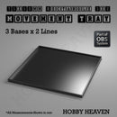 Rectangle Movement Trays | Cavalry & Monsters | 50×25-100×60mm | OBS System - Only-Games