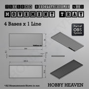 Rectangle Movement Trays | Cavalry & Monsters | 50×25-100×60mm | OBS System - Only-Games